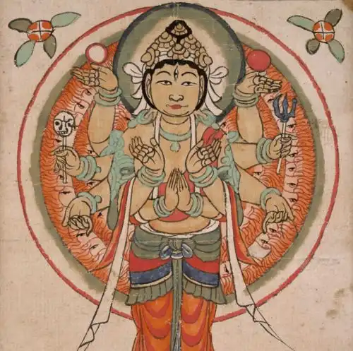  把敦煌壁画放大看,给我笑yue了