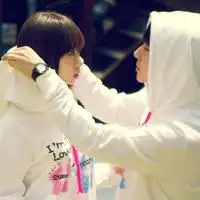  非主流清纯情侣头像念你依旧的对我好