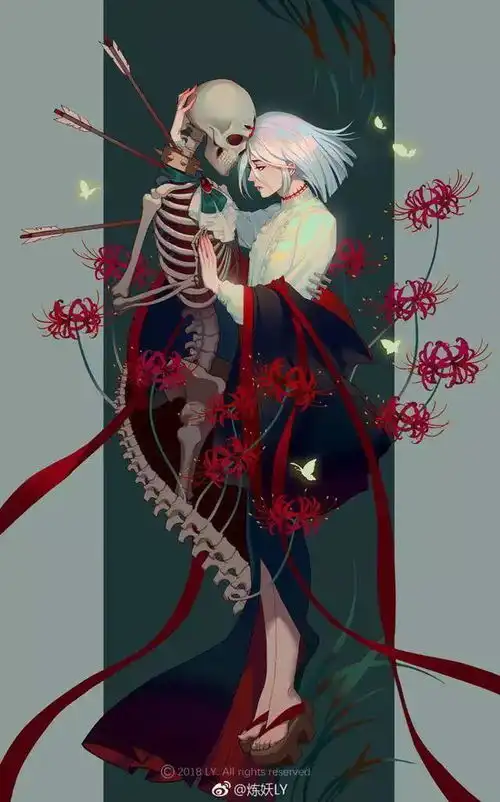 插画师炼妖精致的画风