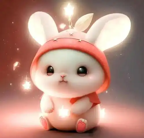  可爱呆萌的兔子头像
