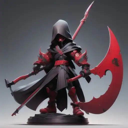  程序员头像红色镰刀