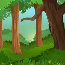  卡通森林中的风景矢量图免费下载ai格式编号19361563千图网