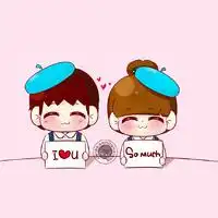  可爱的卡通qq情侣头像