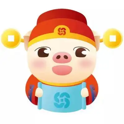  财神猪图片头像图片