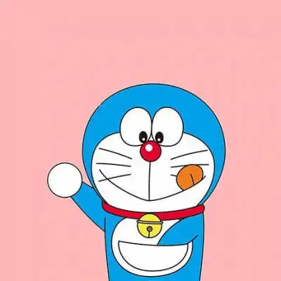  哆啦a梦头像情侣一对两张卡通图片男女配对一左一右哆啦a梦头像