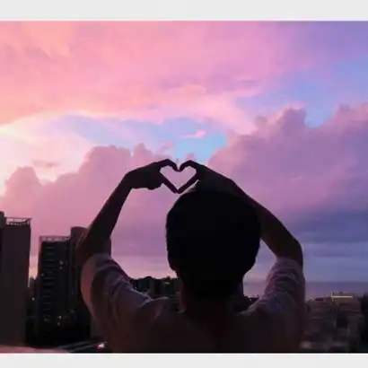  高清影子情侣头像图片