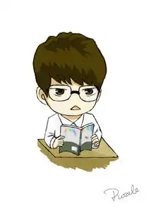  快乐男生陈翔的q版人物图像