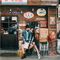  韩版情侣头像复古风图片韩版情侣头像原宿风一对两组