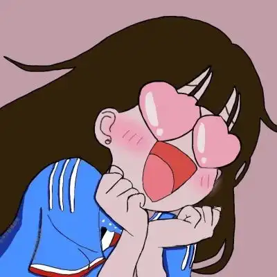  粉色可爱搞怪卡通情侣头像