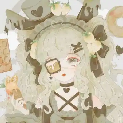  清新温柔绿色系二次元头像图片,仙气绿色系动漫女生头像