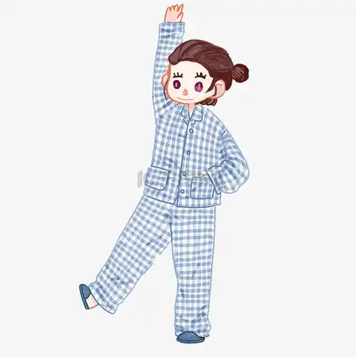  穿着睡衣的女孩子png素材图片免费下载千库网