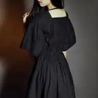  黑色洛丽塔裙子图片真人头像微信头像图片大全