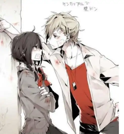  求动漫情侣头像男生要酷帅邪魅什么的也可以