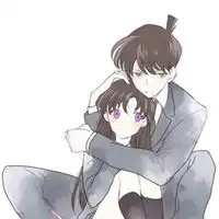  文艺情侣插画图片情侣相爱的唯美可爱插画图片