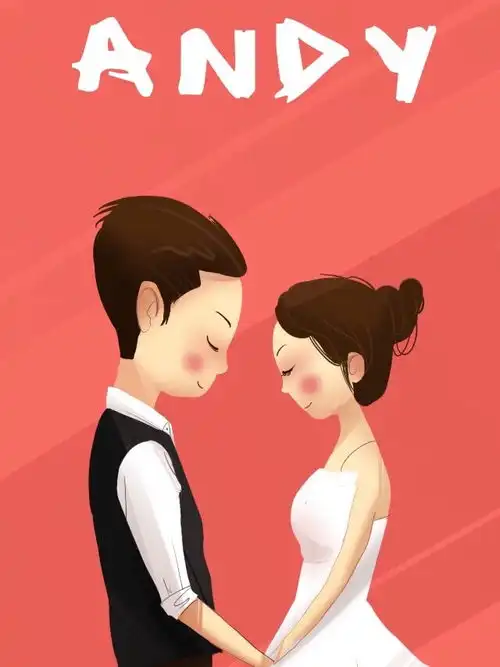 bouquet浪漫婚礼bouquet用手绘情侣写真记录美好时刻