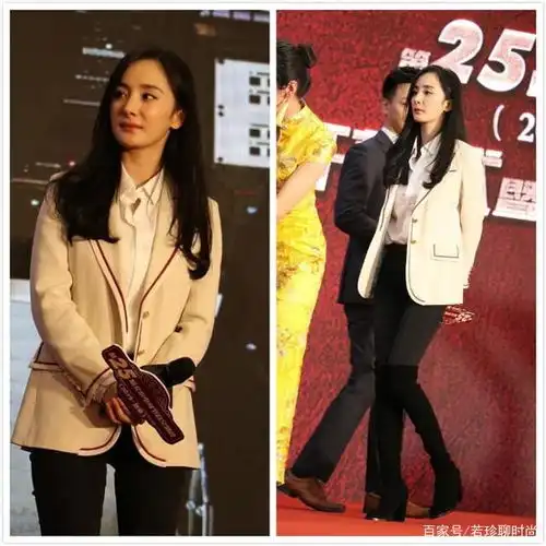  杨幂在刺杀小说家中的造型太美了吧,一席白色西装,艳丽大方