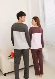  2013春秋装情侣睡衣套装猫和鱼卡通男女针织棉质家居服