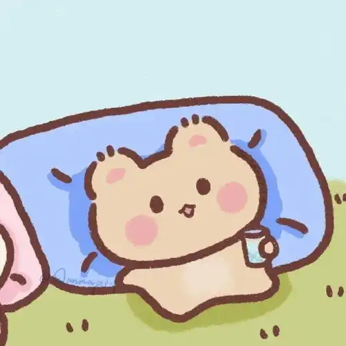  兔熊情侣头像系列五