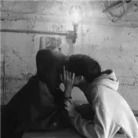  潮流个性情侣黑白头像不是等待才能最爱