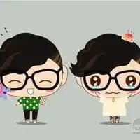  印记卡通情侣头像留下深深的印记