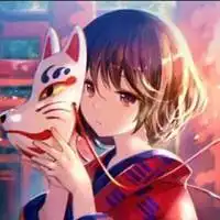  狐狸面具情侣头像真人微信头像图片大全