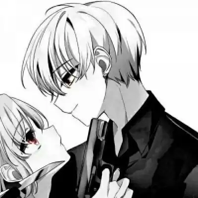  黑白动漫系列情侣头像