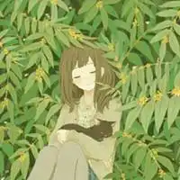 闺蜜头像分开三个人插画二次元森系