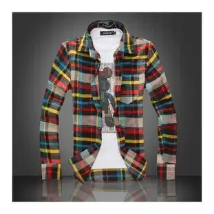  2013春装新款韩版潮流情侣款格子长袖衬衫717223怎么样,好不好