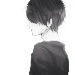  二次元动漫头像男生头像黑白