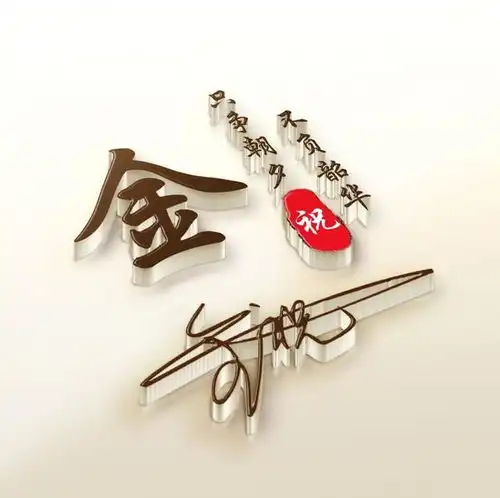  天道酬勤,宁静致远3d立体金属质感签名头像,微信头像送与你们