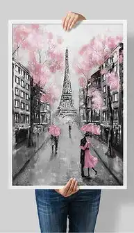  手绘灯火辉煌港口大城市码头夜景品味装饰画图片设计素材高清模板下载12.47mb其他大全