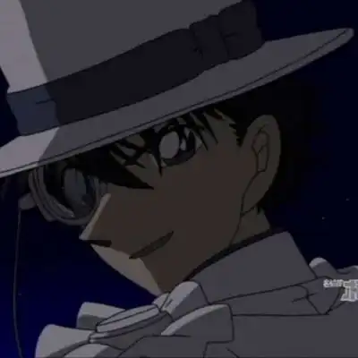  怪盗基德帅气qq头像怪盗基德头像高清版图片