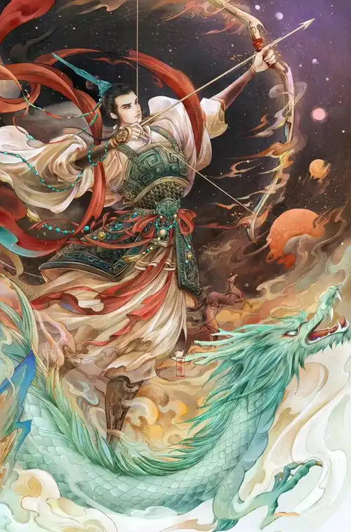 仙气飘飘的古风人物插画,犹如想象中的梦幻之境一般