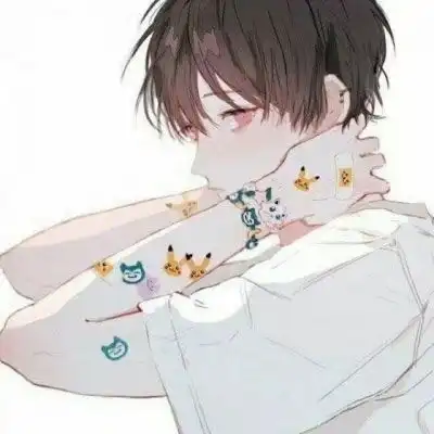  动漫情侣头像一男一女分开的两张欲言又止仅有的姿态