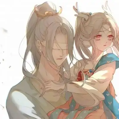  举高高超甜古风情头.一对两张动卡通动漫头像我要个性网