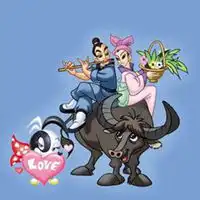  牛郎织女卡通情侣头像微信头像图片大全