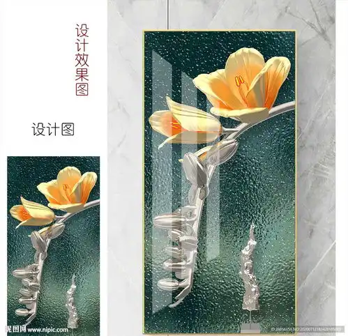  新中式玄关装饰画图片