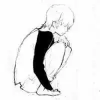  好看的二次元情侣头像黑白眼睛流泪的