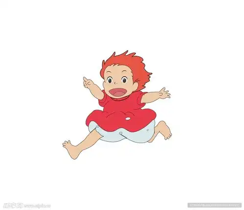  宫崎骏波妞动漫宗介日本动漫女儿设计图