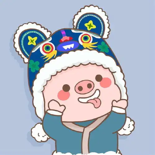  很喜欢的猪猪头像壁纸,和大家分享一下新年新气象