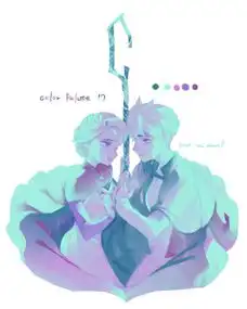  我要二次元情侣图片,女的男的都要拽一点或霸气一点或冷酷一点,谢了