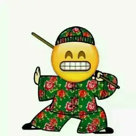  emoji红绿大棉袄练武表情包