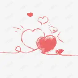  亲吻情人节心形卡通素材图片免费下载高清psd千库网图片编号10766131