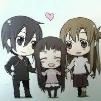  刀剑神域情侣头像q版微信头像图片大全