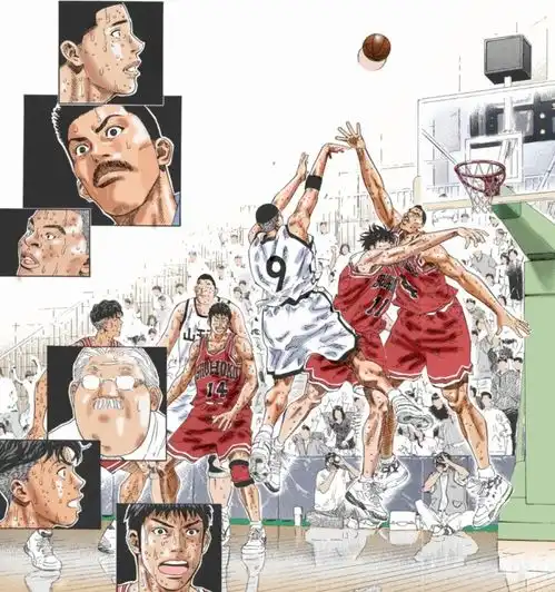  灌篮高手湘北山王战三井开挂的表现,让我们明白什么叫绝境看三井