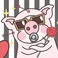  猪屁股情侣头像动漫猪公猪婆情侣头像