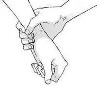  动漫牵手图片黑白微信头像图片大全