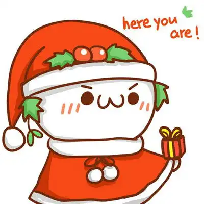  最火的圣诞节可爱老人情侣头像有你有我才有爱