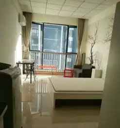  图乐客来上堤公寓精装修公寓一室一厅家具家电都齐全适合附近的情侣合肥租房