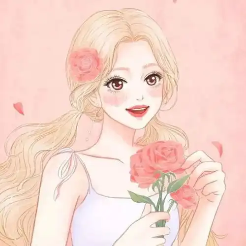 好看的插画风女头